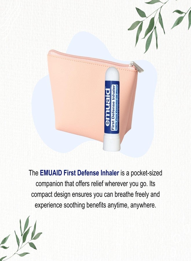 emuaid First Defense Nasal Inhaler Stick – Natural Essential Oil Nasal Stick for Clear Breathing, Focus, Nasal Health, Seasonal Wellness, and Airway Comfort - Image 4